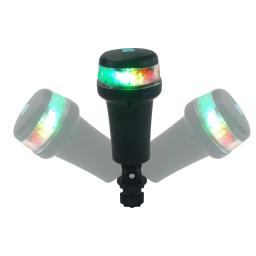 Barco Caiaque Navegação Portátil Tipo Dobrável Led Luz Vermelha Verde Multi Cor Adaptadores Multi-Function Instalação Pilhas AA - Image 2