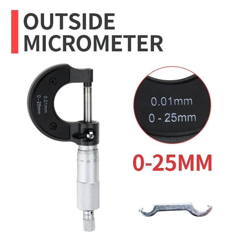 Conjunto de micrômetro externo, micrômetro externo, micrômetro mecânico, ferramentas de medição, medidores micrométricos para medição - Image 1