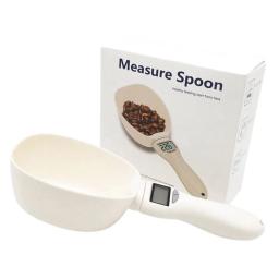 Alimentos para animais de estimação pesando colher escala ferramenta de medição eletrônica cão gato tigela medição colher cozinha escala lcd digital display - Image 5