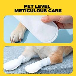 Botas de neve autoadesivas impermeáveis para animais de estimação, sapatos para cães, botas de proteção para patas, produtos para animais - Image 3