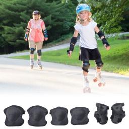 Conjuntos de engrenagens protetoras para crianças, segurança do joelho, patins no gelo, protetor de rolo, esporte ao ar livre, patinação, bicicleta, crianças, 6 pcs - Image 3