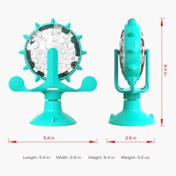 Brinquedos interativos para animais de estimação para pequenos gatos médios e cães, treinamento, QI girável, Food Dispenser, Chihuahua, Bulldog Suprimentos - Image 3