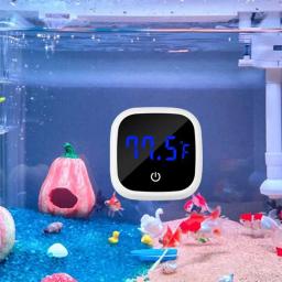 LED Digital Aquarium Termômetro Temperatura da Água Ferramenta de Medição Fish Tank Termômetro Exato LED Display Adequado para peixes - Image 1