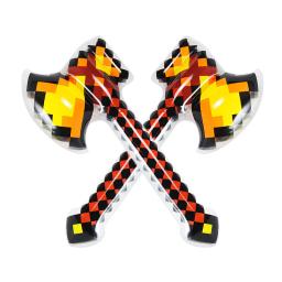 Inflável PVC Axe Toy Balloon para Crianças, Metralhadora Espada, Palco Props, Decoração De Festa De Aniversário, Submachine, My World, 1Pc - Image 2