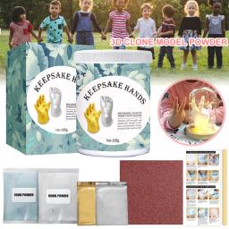 Kit de fundição manual, faça você mesmo, kit de moldagem de estátua de gesso, molde de impressão manual 3d, kit de fundição em pó, lembrança de bebê, kit de fundição de mãos e pés - Image 1