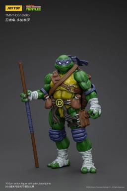 JOY TOY TMNT Michelangelo Donatello Raphael Leonardo Figuras de ação Boneca original Decoração Coleção de presente Kits de modelo de garagem - Image 3