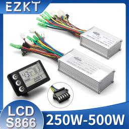 Kit de conversão de bicicletas elétricas com display LCD, Hub Motor, Controlador E-Bike, S866, Compatível, 250W, 350W, 500W - Image 1