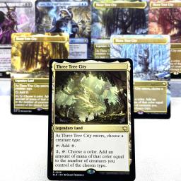 Cartões BLB BLC MH3 OTP HOLO7-I02 Tcg proxys Magical Three Tree City Ygra, Eater of All Maha, as Sua Penas Noite Reunir - Image 1