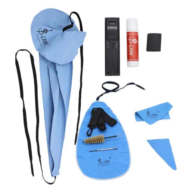 Kit Completo de Limpeza para Saxofone: Ferramentas DIY, Cinto, Cortiça e Graxa para Instrumentos de Sopro