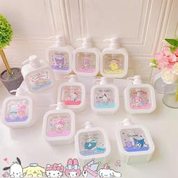 Sanrio portátil Squeeze Loção Garrafa, Body Wash, Lavagem das mãos, Fluido, Vazio, Olá Kitty, Melody, Kuromi, Cinnamoroll, Pochacoo, Sanrio - Image 1