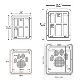 Porta Interior com Ímã para Animais de Estimação, Portão Grande Cão Portão, Flap Net, Portão Pátio Janela, Portão Exterior, Apto para Qualquer Animais, Exterior - Image 6