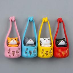 Frigorífico miniatura adesivos para crianças, ornamento gato, gatinho estátua, decoração para casa, acessórios de cozinha, presente para crianças - Image 6