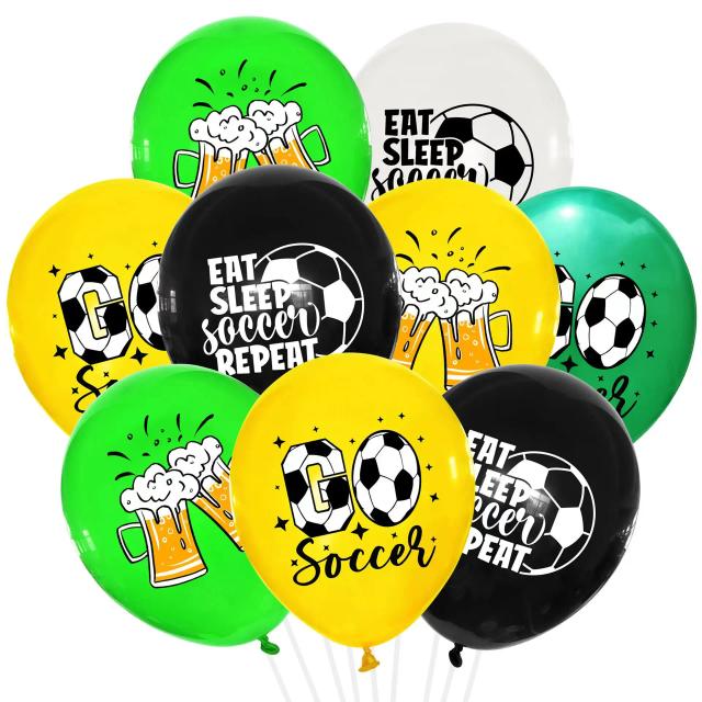 Decoração Completa de Aniversário Tema Futebol: Talheres, Kit de Balões, Banner, Copos e Mais para Crianças