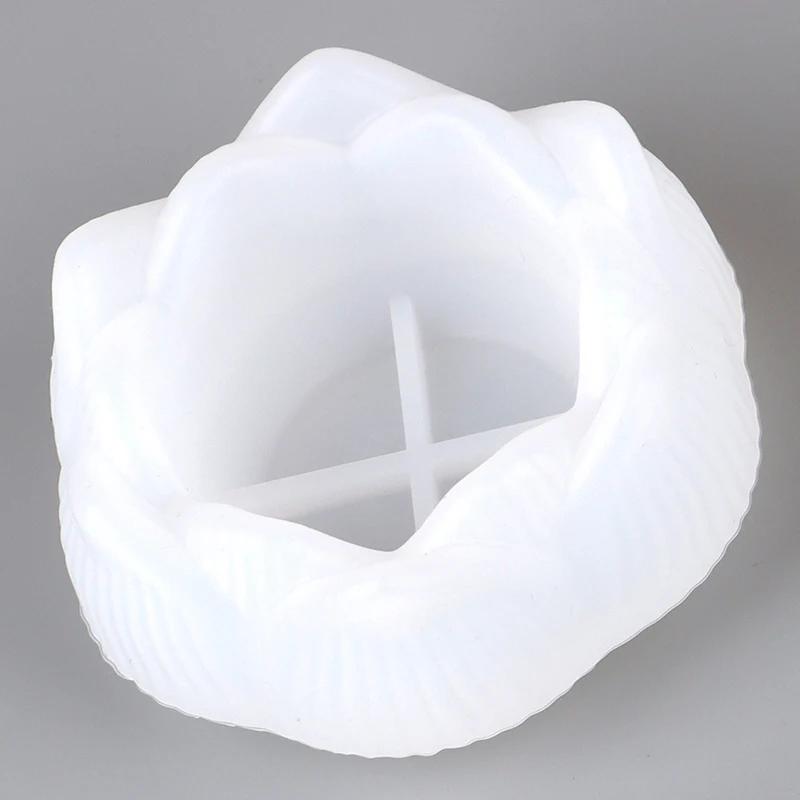 Lotus Forma Silicone Mold para DIY Artesanato Fazendo, resina epóxi Mold, 1Pc - Image 1