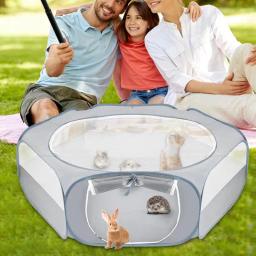 Cercadinho dobrável portátil para animal de estimação, Cercadinho para cobaia, Fácil de limpar, Quintal, Brinquedos Indoor e Outdoor - Image 3