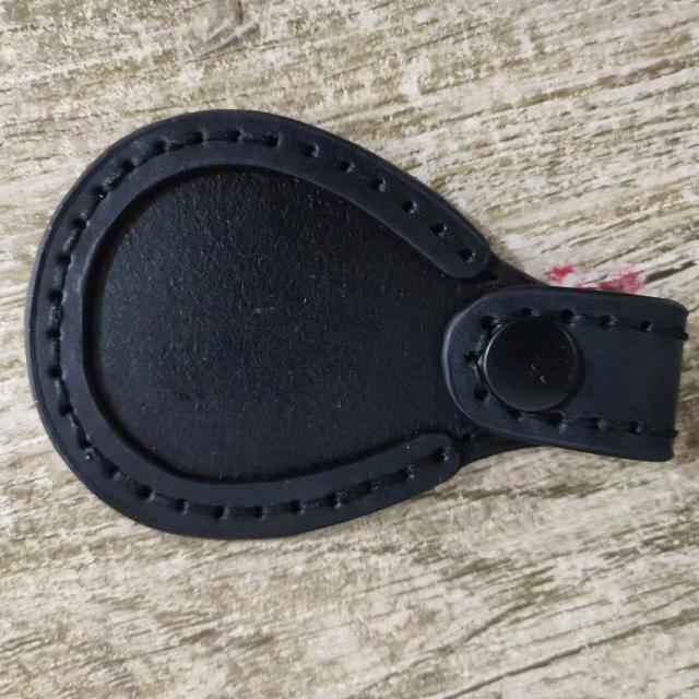 Protetor de Cano para Arma de Fogo em Couro - Almofada para Tiro e Caça ao Ar Livre, Preto