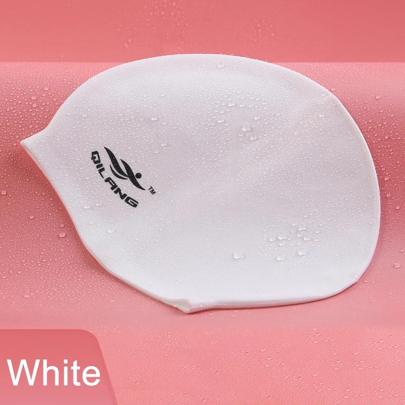 Elástico colorido tampão de natação, impermeável, proteger as orelhas, cabelo longo piscina chapéu, Ultrathin banho Caps, atacado, Dropship - Image 1