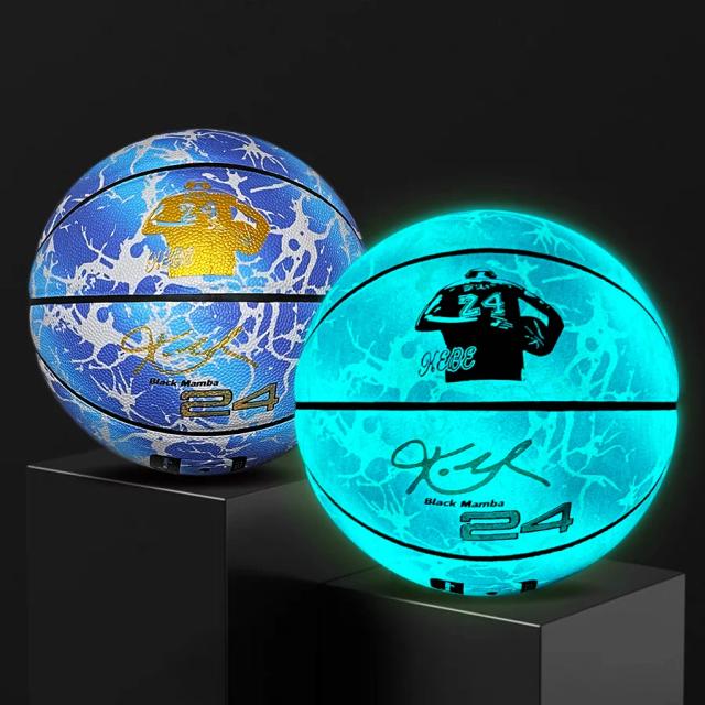 Bolas de Basquete Reflexivo Holográfico para Jovens Adultos - Luminosas, Alta Qualidade e Versáteis para Uso Interno e Externo, Tamanhos 5 a 7