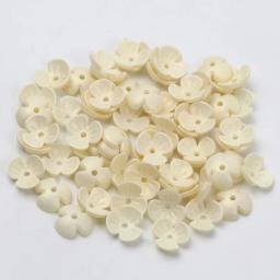 200 pçs/lote 10mm misturado acrílico três pétalas contas de flores espaçador contas para fazer jóias brinco hairpin decoração accessorie - Image 5