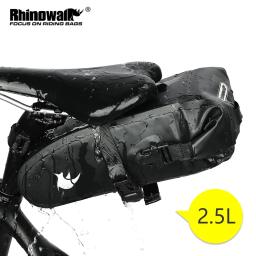 Rhinowalk-Saco De Sela De Bicicleta, À Prova D' Água Completa, Saco De Assento De Ciclismo, Ferramentas De Reparo De Estrada MTB, Acessórios Da Cauda Da Bicicleta, 1.5L, 2.5L - Image 1