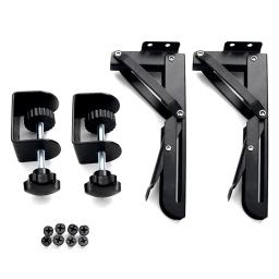 Suporte altura dobrável e ajustável para mesa, bandeja do teclado, acessórios prateleira do armazenamento, 2pcs - Image 6