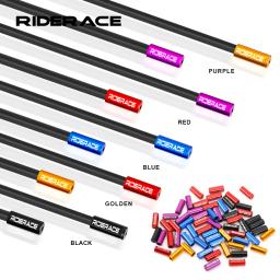 Riderace 10 pçs/lote tampa do cabo da bicicleta 4mm 5mm para ciclismo de estrada mtb mountain bike mudança cabo de freio termina linha tampa fio tubo plugues - Image 1
