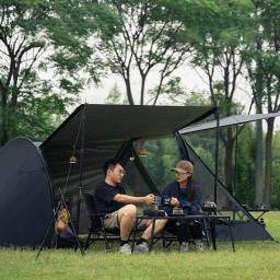 Waterproof Lightweight Camping Tent com tela, Tent família, extra grande, à prova de intempéries, configuração instantânea, varanda vestíbulo - Image 2