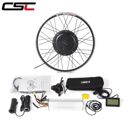 Kit de conversão para bicicleta elétrica, 36v, 250w, 350w, 500w, 48v, 1000w, 1500w, motor sem escova, kit de roda de bicicleta elétrica - Image 2