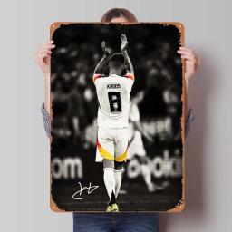 Tin Plate Sign of Sports Poster, Placa De Metal, Wall Art, Homem Decoração Caverna, Wall Art, Murais, Decoração do Quarto, Toni Kroos - Image 1