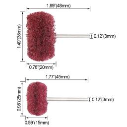 5-20pcs Mini Broca Escova Abrasiva Nylon Polimento Roda Dremel Rotary Hand Tool Acessórios Set Rust Remover - Image 2