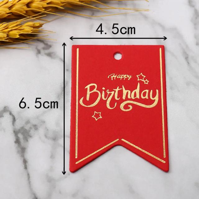 Etiquetas Coloridas para Presentes de Aniversário - 50 Pçs de Tags para Doces e Embalagens de Festas Infantis