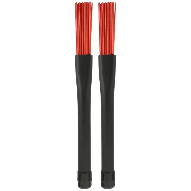 Conjunto de Baquetas Retráteis com Escovas de Nylon e Vassouras de Sílica Gel para Percussão com Alça