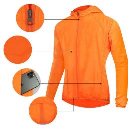 Casaco de chuva para acampamento, unissex, corta-vento, mulheres, homens, jaqueta à prova d'água, roupas de proteção solar, trekking, pesca, jaqueta corta-vento - Image 4