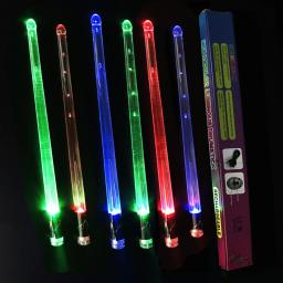 Miwayer-Baquetas emissores de luz LED, baqueta gradiente personalizada, USB recarregável, adequado para todas as baterias, 15 cores - Image 1