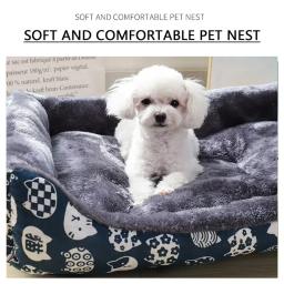 Sofá de memória ortopédico para animais, cama de luxo, cães médios, pet, quente, pelúcia, almofadas para cachorros, elástico elevado, resistente ao desgaste, suprimentos, inverno - Image 4