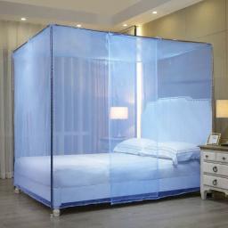 Mosquiteiro portátil para quarto, viagens ao ar livre, barraca à prova de insetos, cor sólida do verão, dossel anti-mosquito - Image 1