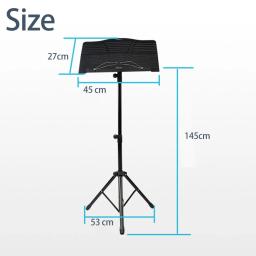 GUITTO GSS-04 Music Sheet Stand, Material De Liga De Alumínio, Folding Tripé Stand, Altura Ajustável, Prática Musical, Performance Parts - Image 3