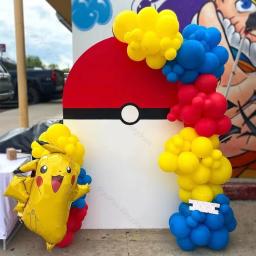 Pokémon Pikachu Balão para Crianças, Squirtle e Bulbasaur, Balão de Bolso, Decorações para Festas de Aniversário - Image 3