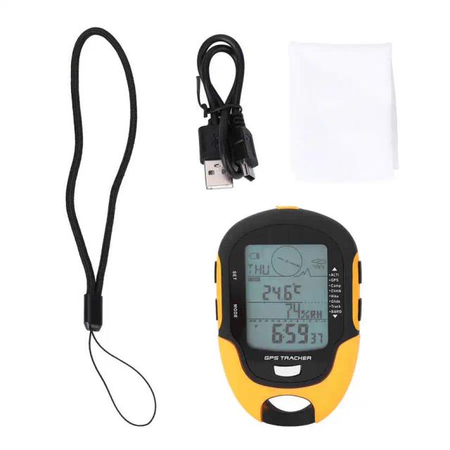 Receptor GPS Portátil SUNROAD com Altímetro, Barômetro e Bússola para Camping e Caminhadas - Modelo FR510
