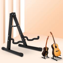 Suporte de guitarra dobrável, estrutura universal de metal para baixo elétrico acústico clássico, banjo, ukulele portátil - Image 5