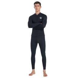 Novo terno de mergulho profissional dos homens à prova de frio quente 3mm neoprene calças superiores dividir terno masculino grosso wading natação surf wetsuit - Image 4