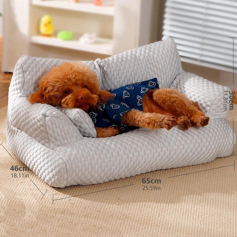 Sofá-cama lavável para animais de estimação, Ninho quente do cão, Camas do gato, Almofada confortável grossa, Mobília do sono do cão - Image 1