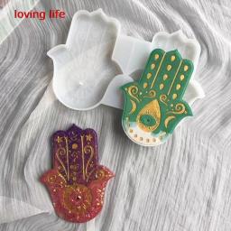 Mão criativa de Fátima incenso varas, molde de silicone, gesso ioga DIY, flor da vida, bandeja titular, decoração para casa - Image 1