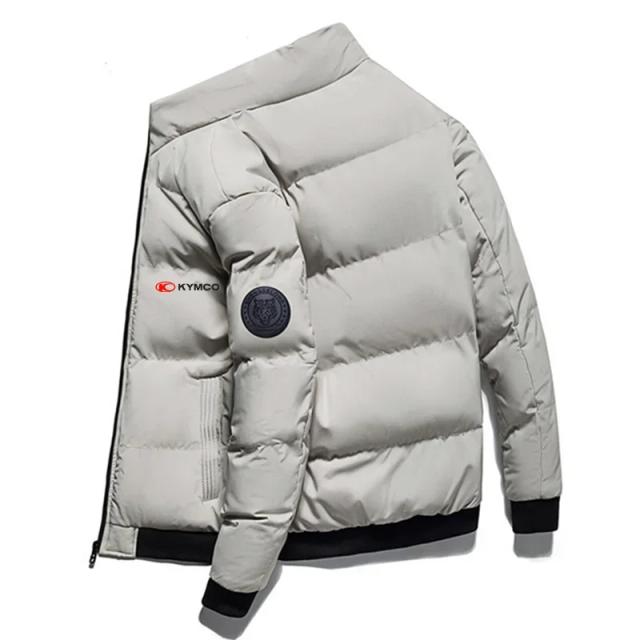 Parka Masculina Inverno 2025 Estilo Coreano Elegante Quente à Prova de Vento Casual