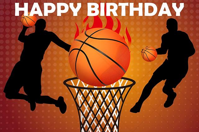 Fundo Fotográfico Personalizado de Basquete para Decoração de Aniversário Infantil Masculina
