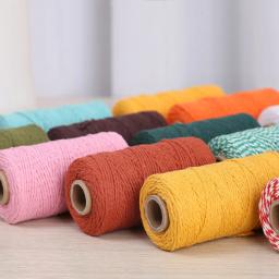 Algodão Macramé Cordão Corda, Bohemia Wedding Crafts, DIY Twine Thread String, Costura artesanal, Casa Hangings, Party Decor, 1mm, 10m - Image 5