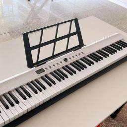ABS Music Instrument com Pedal Interface, Silent Piano, Controlador de Teclado, Sintetizador, USB, MIDI APP, 88, ABS - Image 3