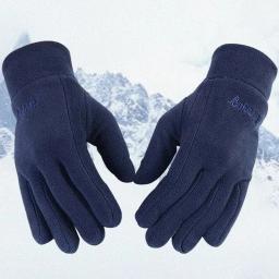 Luvas térmicas grossas masculinas e femininas, Dedo cheio, à prova de vento, Quente, Velo, Resistência ao frio, Ao ar livre, Esqui, Ciclismo, Luvas, Inverno - Image 4