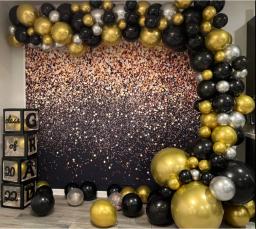Sonhador brilhos luz bokeh brilhante ouro fotografia fundos festa de aniversário casamento backdrops decoração retrato photocall adereços - Image 6