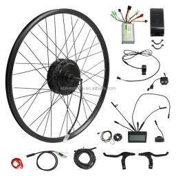 Venda quente em enduro bicicleta 48v pneu gordo kit de conversão bicicleta elétrica motor do cubo dianteiro com 26 "motores acessórios da bicicleta elétrica - Image 4